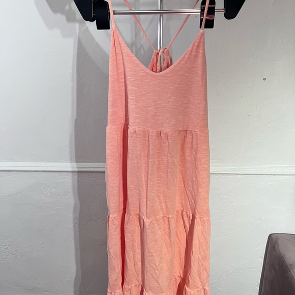 Tiered Slub-Knit Midi Cami Swing Dress for Women NWT Size M Just Peachy - Picture 8 of 9
